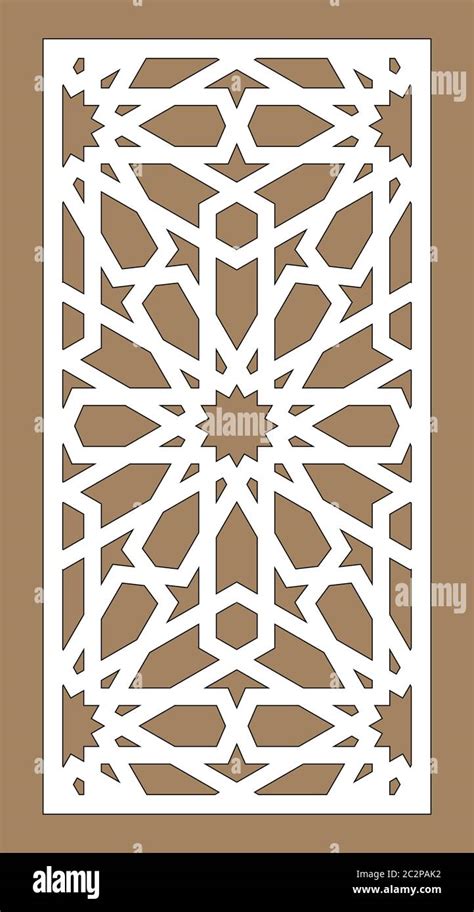 Lazer Cut Vector Panel Cnc Decor Pattern Jali Design Interior