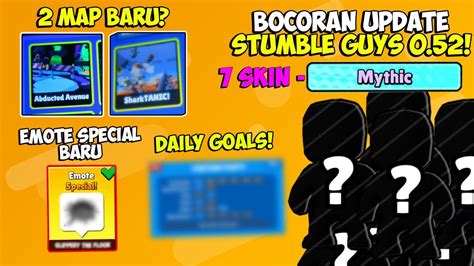 New Bocoran Update Stumble Guys New Emote Special Map Baru