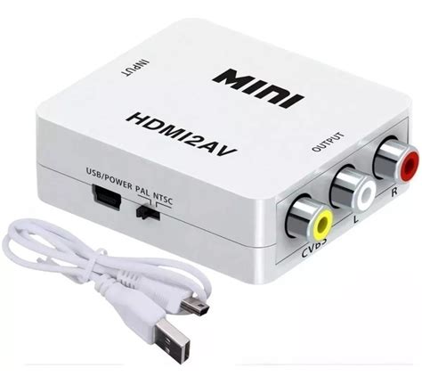 Adaptador Conversor De Hdmi Para Video Composto Rca Hdmi Av