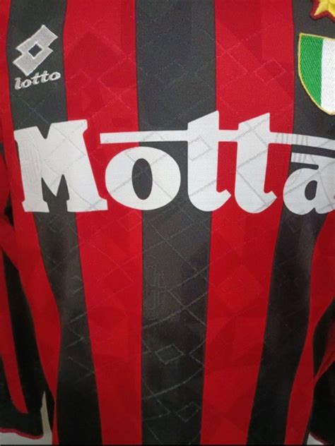 Ac Milan 1993 94 Lotto Player Version Soccerfootball Jerseykit Rare