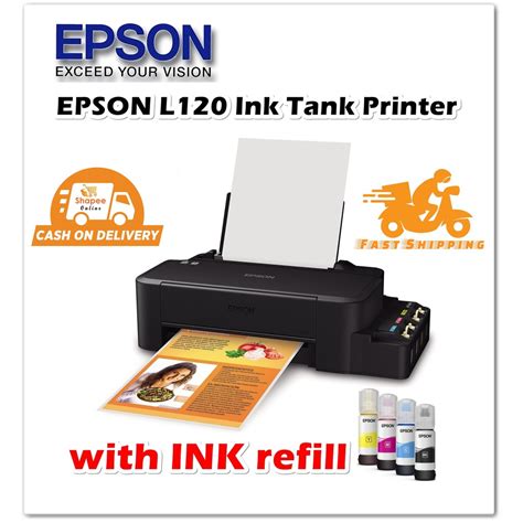 Epson L120 Ink Tank Printer-with ink refill | Shopee Philippines