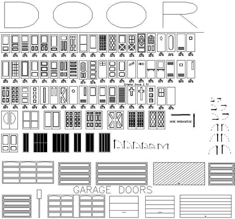 Modern Door Cad Blocks Cadbull