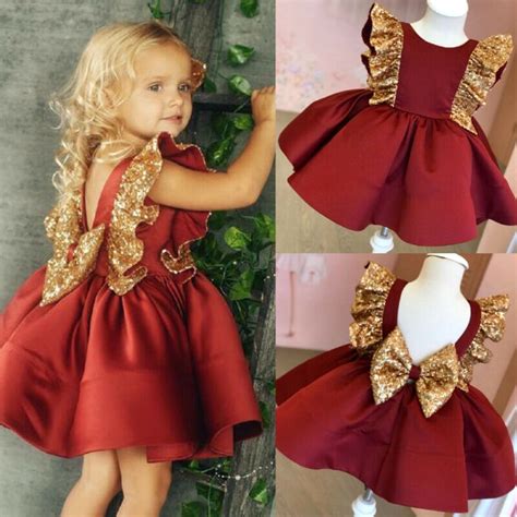 Pudcoco vestido de princesa con lentejuelas para niña pequeña vestidos