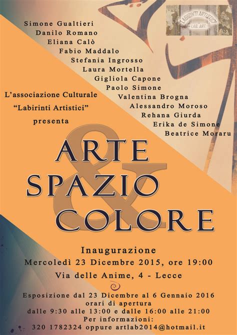 Locandina Mostra D Arte Collettiva Per Associazione Culturale Sfondi