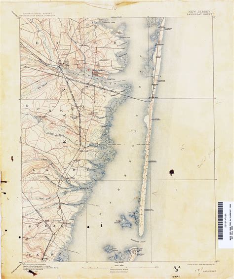 Topographic Map Of New Jersey Map