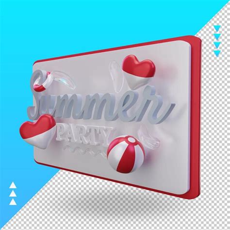 3d día de fiesta de verano amor bandera de mónaco renderizado vista