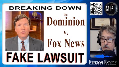 Freedom Enough 016 Breaking Down The Dominion V Fox News Fake Lawsuit