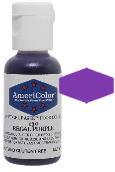 Regal Purple Americolor Soft Gel Paste Food Color 75 Oz Frans Cake And Candy