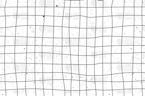 Black Grid Grunge Seamless Pattern