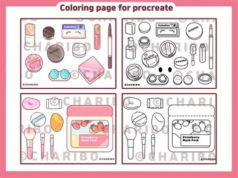 Charibo Art April Set Digital Coloring Book Printable Coloring