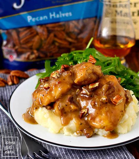 Maple Bourbon Pecan Chicken Iowa Girl Eats