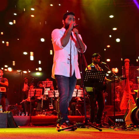 Arijit Singh performs live during a concert