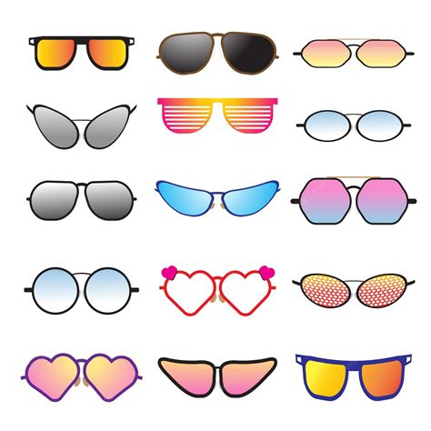 Premium Vector The Sunglasses Fashion Bundle Set Vector Image