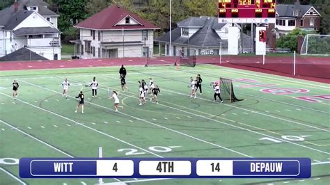 Wittenberg Womens Lacrosse Vs Depauw 4 24 24 Youtube