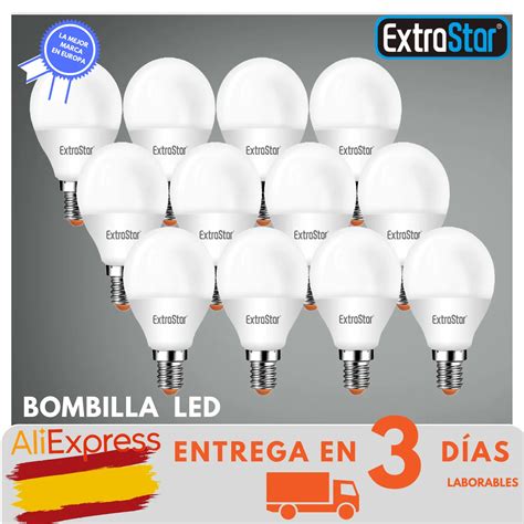 Bombilla LED A5 G45 E14 4W 5W 6W 7W 9W Luz blanca fría 6500k