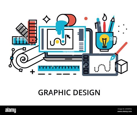 Modern Flat Thin Line Design Vector Illustration Infographic Concept