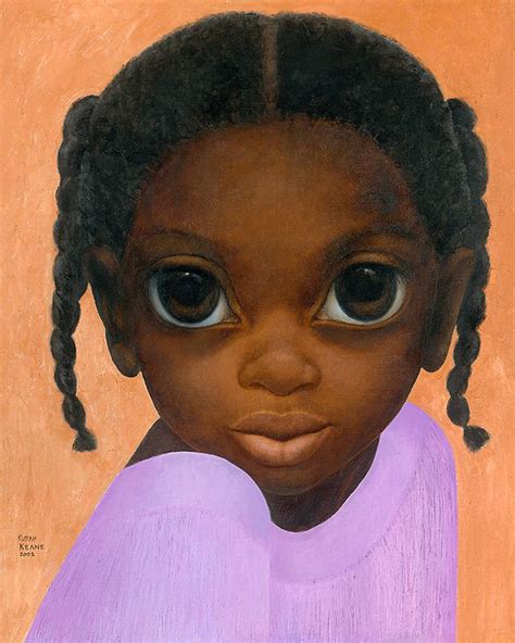 Black Lavender Original Big Eyes Margaret Keane Big Eyes Paintings Big Eyes Art