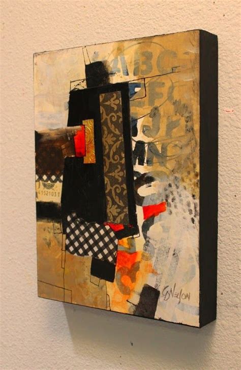 Billboard 3 Mixed Media Abstract Collage CArol Nelson Fine Art