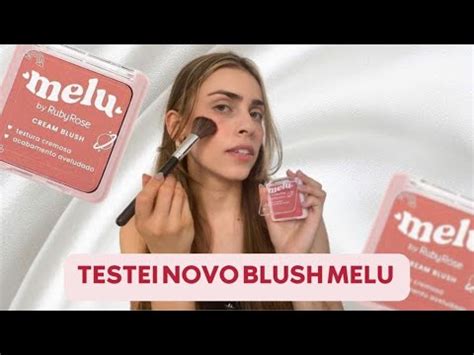 COMPREI O BLUSH MELU DA RUBY ROSE E VOU TESTAR JUNTO VOCÊS BLUSH