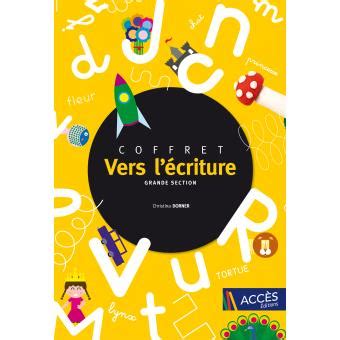 Vers l écriture Grande section Coffret avec des posters des jeux des