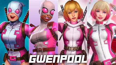 Evolution Of Gwenpool In Games Youtube