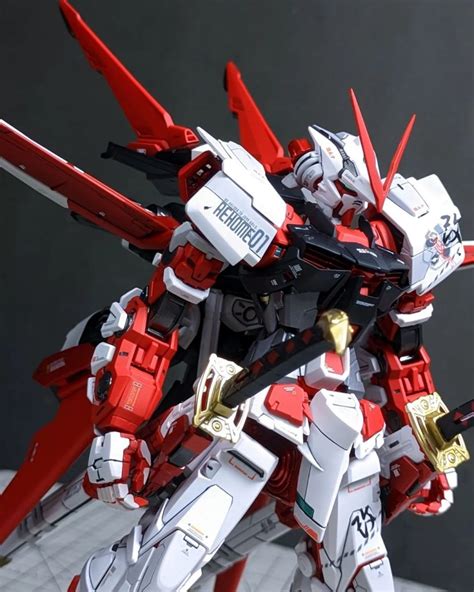 Custom Repaint Gundam MG Astray Red Frame Kai Flight Unit Custom