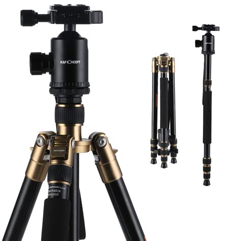 Tm Dslr Camera Tripod Monopod Kit Aluminum Inch Degree Ball