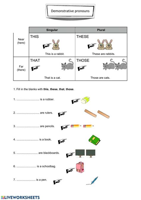 Common Proper And Demonstrative Adjectives Worksheets