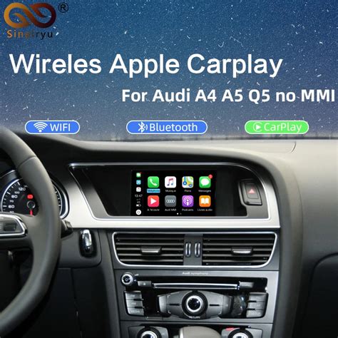 Wireless Apple CarPlay Android Auto Retrofit Kit Audi A4 A5 B8 2008