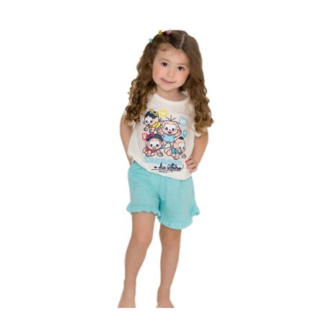 Pijama Infantil Menina Turma Da M Nica Baby Submarino