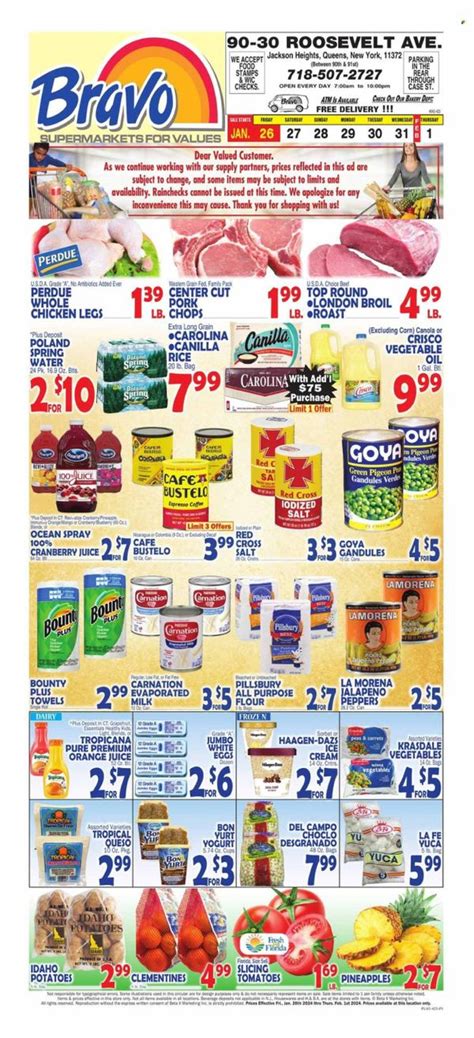 Bravo Supermarkets Ct Fl Ma Nj Ny Pa Weekly Ad Flyer Specials