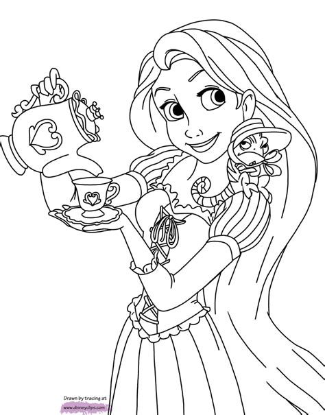 Disneys Tangled Coloring Pages