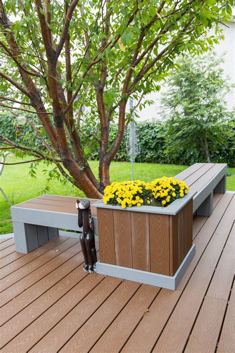 35 Deck Bench Ideas Built In Outdoor Seating Designs