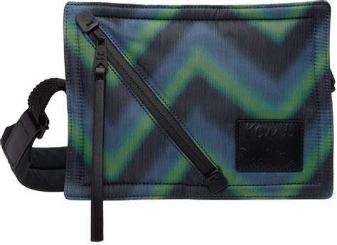 Blue Green Zig Zag Bag By Paul Smith On Sale