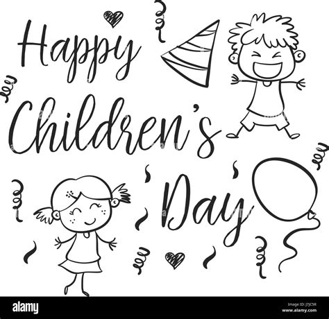 Happy Childrens Day With Kid Character Stock Vector Image And Art Alamy