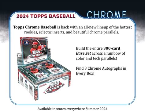 2024 TOPPS CHROME BASEBALL JUMBO BOX Breakaway Sports Cards