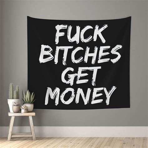 Staropal Fuck Bitches Get Money Tapestry Wall Hanging