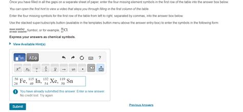 Solved This is because if you write the element symbol, such | Chegg.com