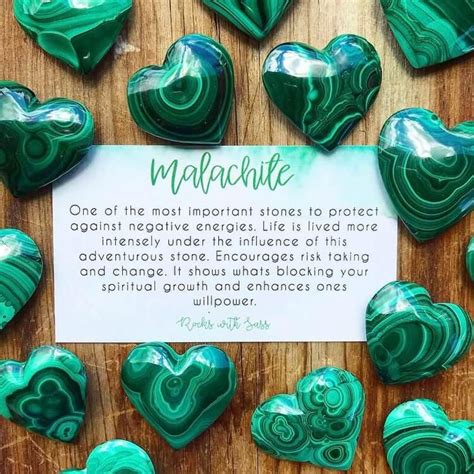 Polished Malachite Hearts Etsy Crystal Healing Stones Spiritual