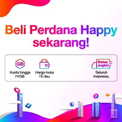 Jual Kartu Perdana Tri Happy Siap Pakai Shopee Indonesia