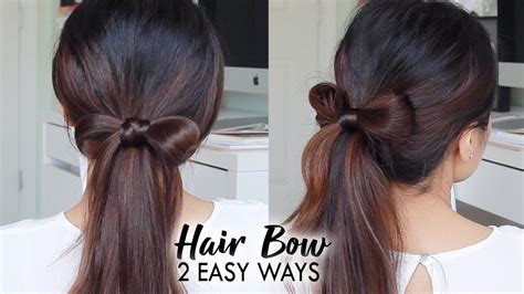 How To Hair Bow Tutorial Easy Hairstyles For Long Hair Youtube