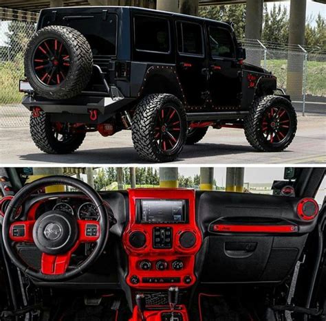 Styling Your Black Jeep Wrangler With A Red Interior - Interior Ideas