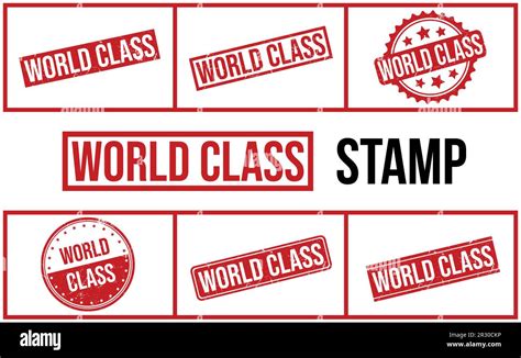 World Class Rubber Stamp Set Vector Stock Vector Image And Art Alamy