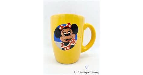 Tasse Minnie Mouse ESSO Disneyland Paris Mug Disney Vintage Jaune