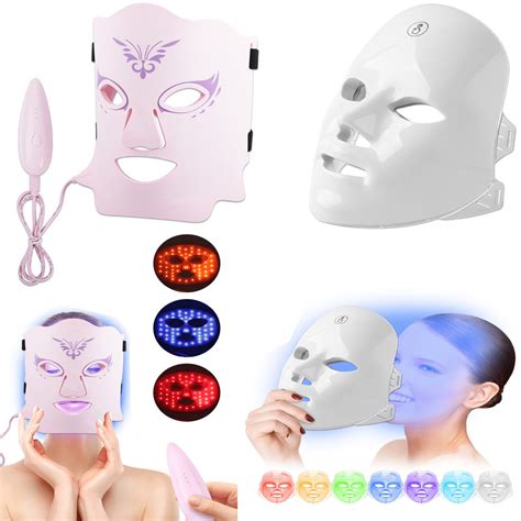 Rechargeable Facial Led Mask 7 Colors Led Photon Therapy Beauty Mask Skin Rejuvenation Lifting