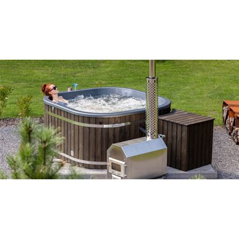 Hottub Round 220cm Met Interne Kachel ALUmel