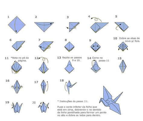 Origami Tsuru Como Fazer Passo A Passo Significado Lenda