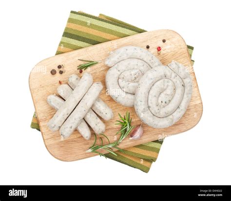 Saucisses crues au barbecue Banque d images détourées Alamy