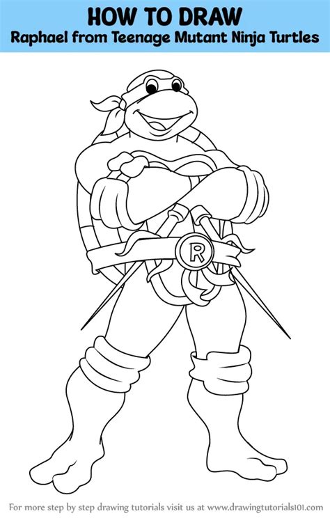 How To Draw Raphael From Teenage Mutant Ninja Turtles Teenage Mutant Ninja Turtles Step By