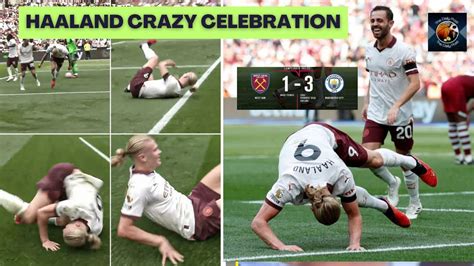 Erling Haaland Crazy Celebration To Man City Come From Behind Win Vs